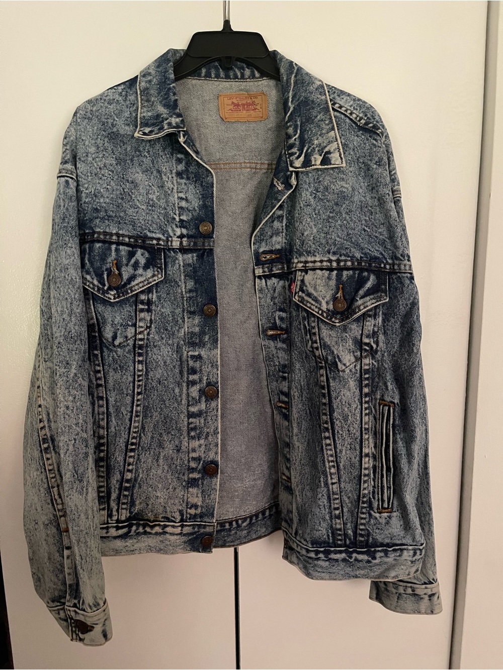 Levi's Blue Acid-Wash Denim Jacket